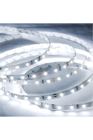 Лента светодиодная SMD2835 (120 диодов на метр) 12В 9,6Вт/м холодный белый, катушка 5м