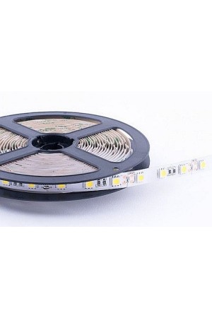 Лента светодиодная SMD5050 (60 диодов на метр) 12В 14,4Вт/м нейтральный белый, катушка 5м