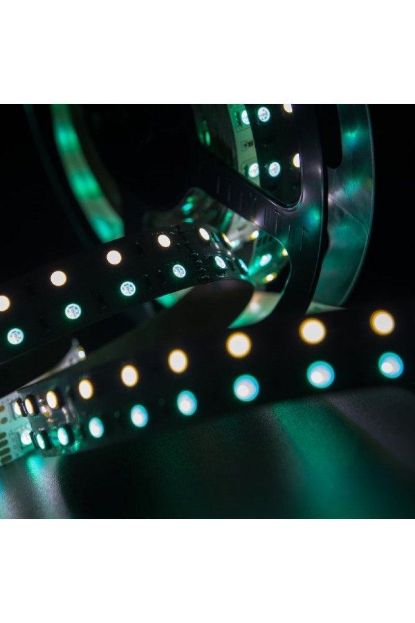 Лента светодиодная многоцветная RGB+White SMD5050 (60 диодов на мерт) 24В 28,8Вт/м, катушка 5м