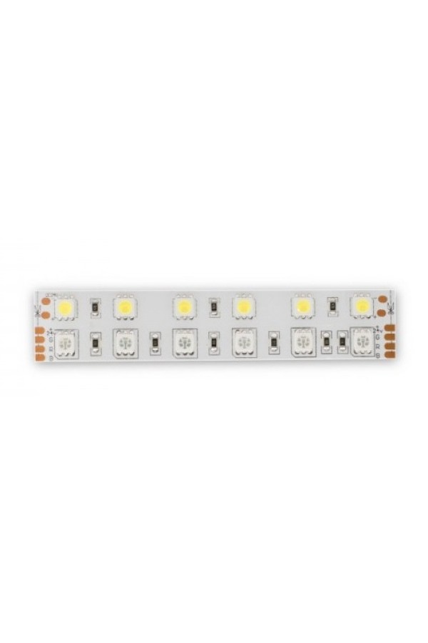 Лента светодиодная многоцветная RGB+White SMD5050 (60 диодов на мерт) 24В 28,8Вт/м, катушка 5м