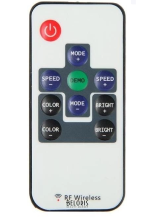Контроллер для светодиодной ленты многоцветной RGB 6А 12В с радиопультом