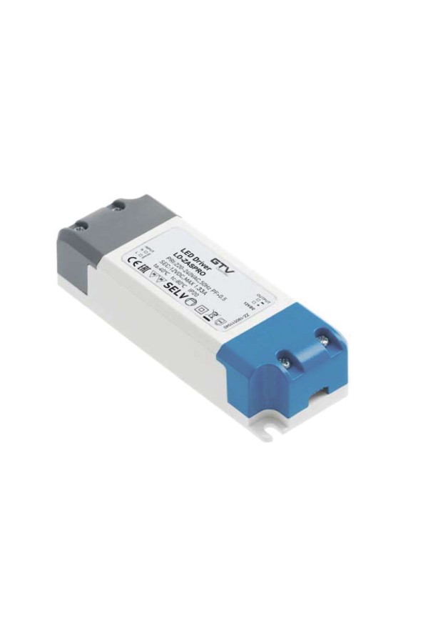 блок питания д/светодиодов GTV 33Вт, 220/12В, IP20/LD-ZASPRO33W-30