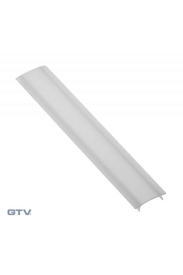 профиль д/светод ленты GTV* рассеиватель для профиля, 3000мм, молочный/PA-OSMLGLAX3M-00