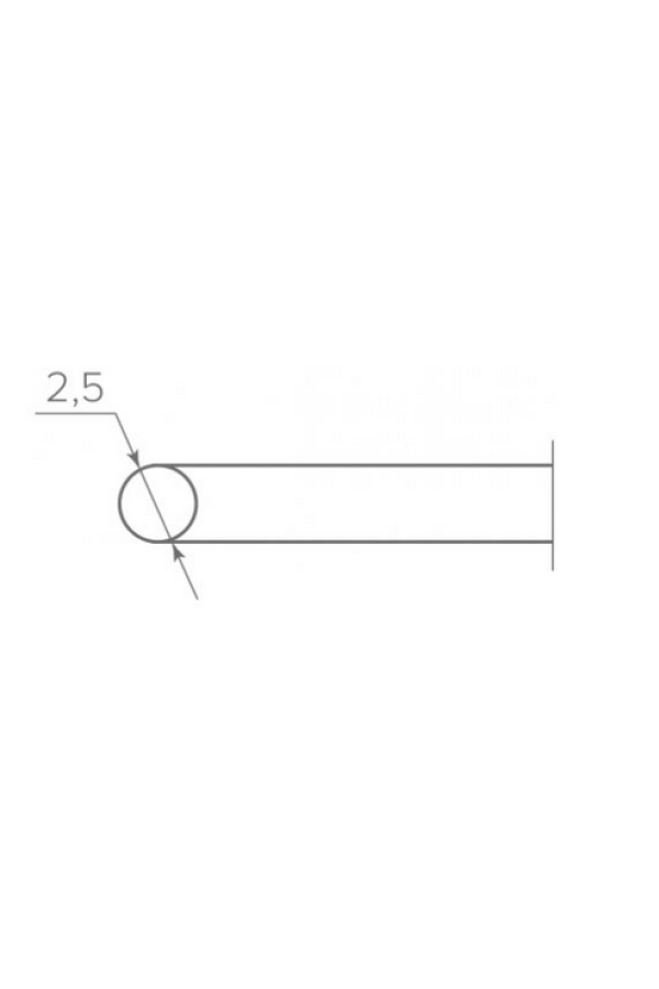 профиль д/светод ленты GTV* уплотнитель для торца полки, черный (10)/PA-USZGLAX-00N