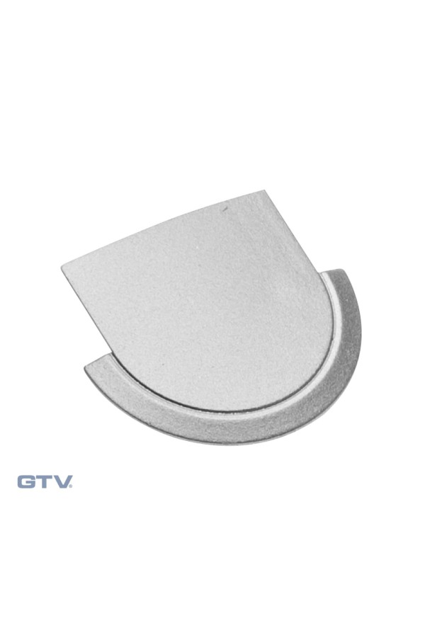 профиль д/светод ленты GTV GLAX mini* заглушка для проф.врез.выс.станд,серебро(10шт)/PA-ZASGLAXMW-00