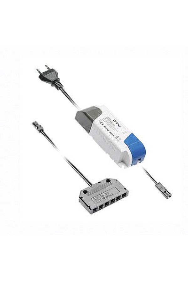 блок питания д/светодиодов GTV 33Вт, 220/12В, IP20/LD-ZASPRO33W-30
