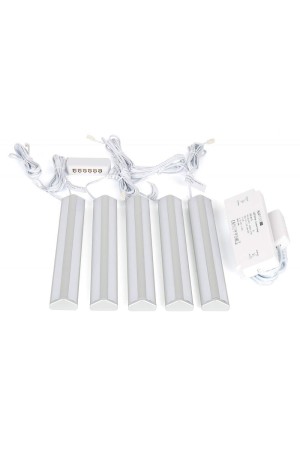 комплект на 5 светильника TETRA TOUCH LED SET 5,120 led/м +трансформатор, серебро/358.01.NS-Set5