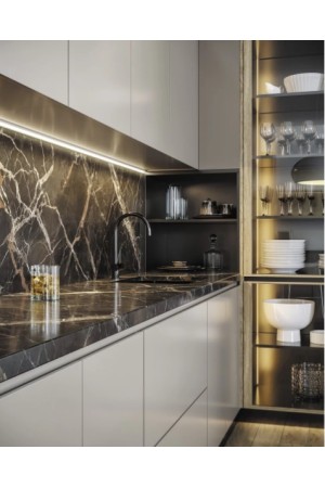 светильник CORNER Universal, 3300мм, 33Вт, 12В, кабель 2м, неро/348.00.3300NB