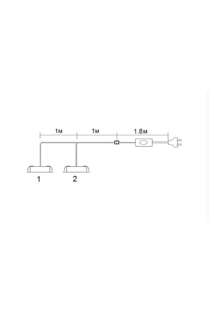комплект на 2 светильника FT9228 LED, сет.шнур L-3,0м с выкл, хром, холодный 4000К