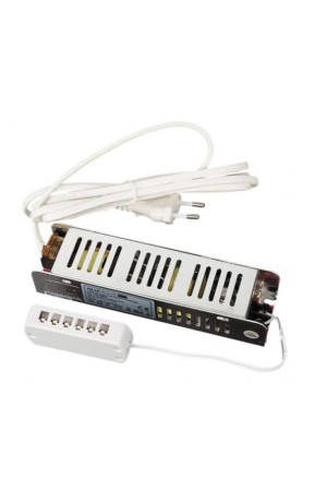 трансформатор Q8H 12V/60W, IP20, кабель 2м, 12 разъемов MiniPlug, 32*61*184/301007-AC