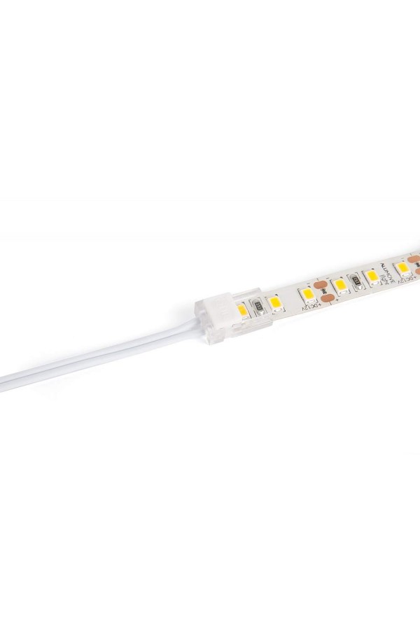коннектор для соединения LED ленты 8мм и кабеля 22-18 AWG, белый/303077-W