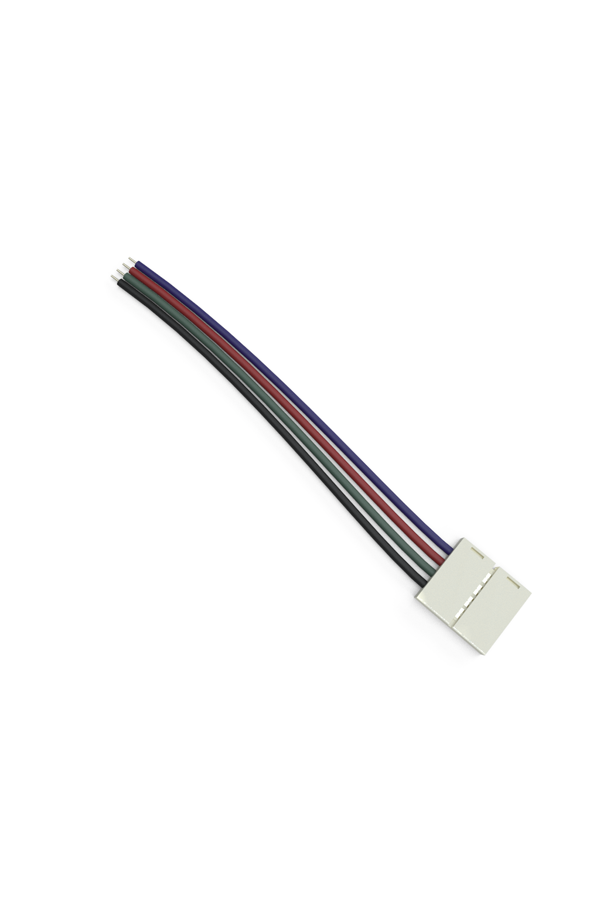 коннектор для ленты RGB с проводом односторонний