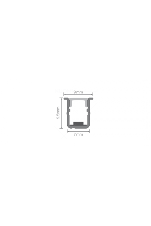 Nuomi/профиль д/светод ленты врезной 9х7х9.5*600мм(профиль, лента, экран, заглушки) 3000К / 12813063