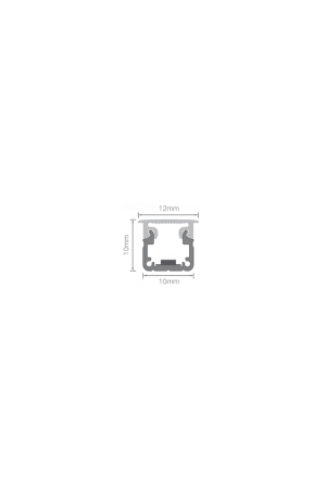 Nuomi/профиль д/светод ленты врезной 12х10х10*600мм(профиль, лента, экран, заглушки) 4000К /12844063