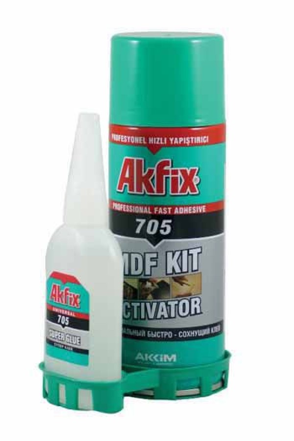 Клей двухкомпонентный Аkfix 705 (200ml+65гр)