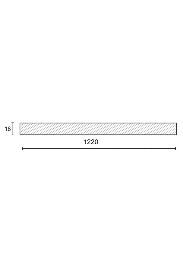 панель AGT 18*1220*2800/734 белый суперматовый/AGT4560/734.P