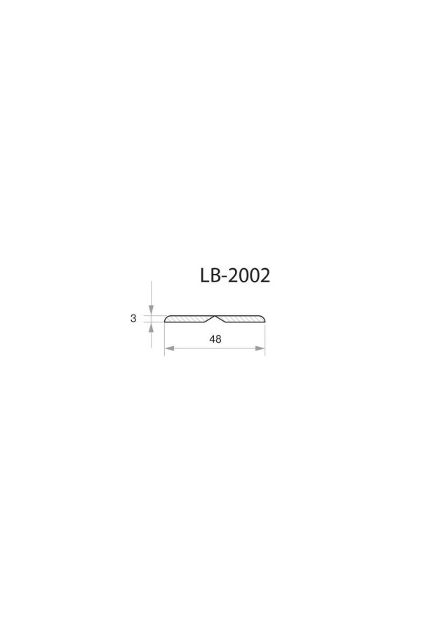 профиль AGT МДФ 239/ LB-2002, 3*48*2800 мм, новый светлый орех