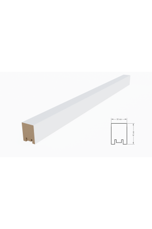 рейка интерьерная МДФ 40*30*2800 белый