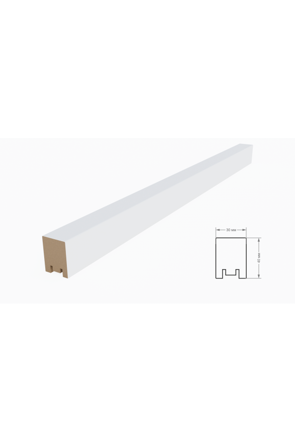 рейка интерьерная МДФ 40*30*2800 анкор темный