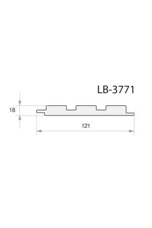 профиль AGT МДФ 3041/ LB-3771, 18*121*2800 мм, дуб перу/AGT3500/3041