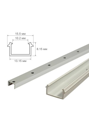 рейка интерьерная МДФ 16*40*2800 sandgrau (комплект 10 штук арт 35258 + 35235)