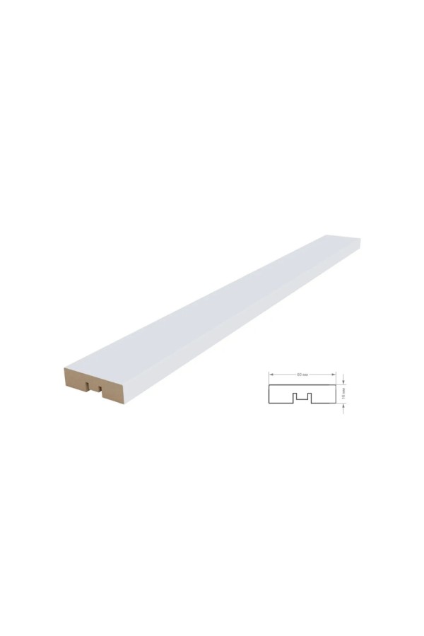 рейка интерьерная МДФ 16*60*2800 белый