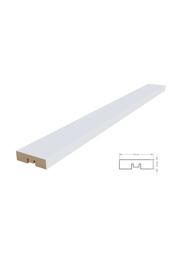 рейка интерьерная МДФ 16*60*2800 дуб крафт табачный