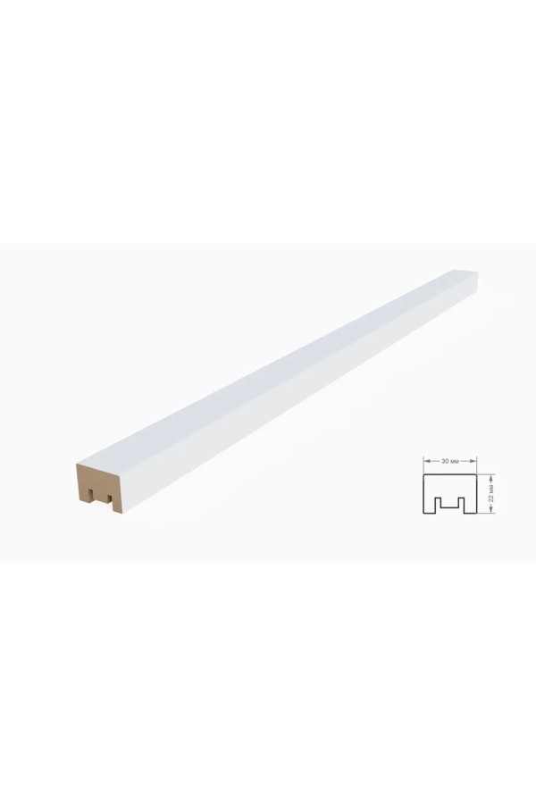 рейка интерьерная МДФ 22*30*2800 дуб венге цаво