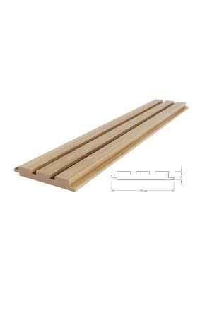 панель модульная МДФ 16*116*2800 дуб сонома+черный