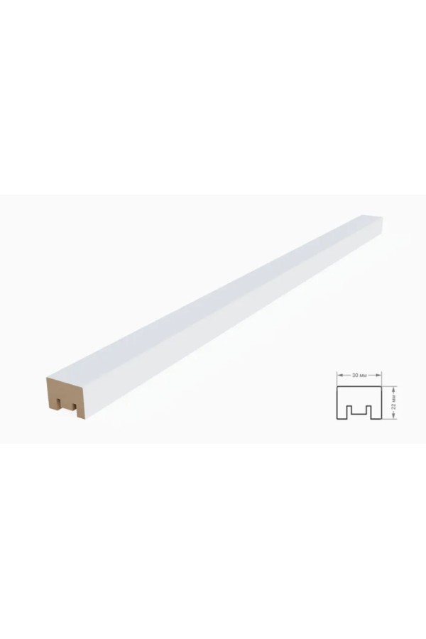 рейка интерьерная МДФ 22*30*2800 дуб крафт табачный