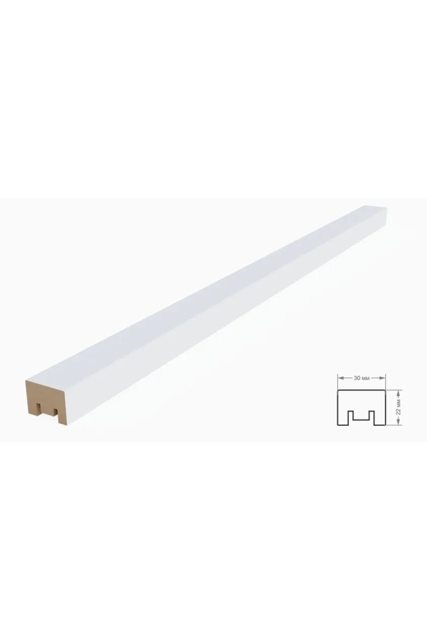 рейка интерьерная МДФ 22*30*2800 дуб крафт золотой