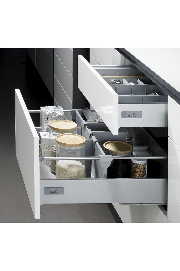 Круглый рейлинг для ящика InnoTech 520мм серый 1063677 Hettich