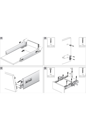 Соединитель передней панели и продольного релинга ящика InnoTech 1061965 Hettich