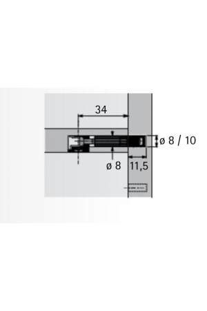 Дюбель ввинчиваемый Twister М6*7,8мм 904786401 Hettich
