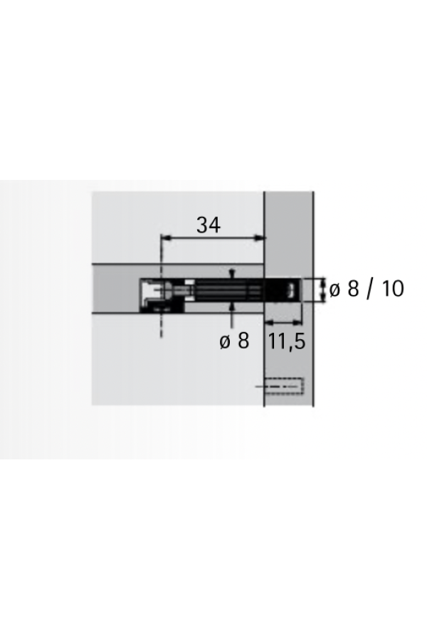 Дюбель ввинчиваемый Twister М6*7,8мм 904786401 Hettich