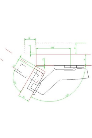 Петля мебельная угловая Sensys 8639i 30 градусов с доводчиком 9088017 Hettich