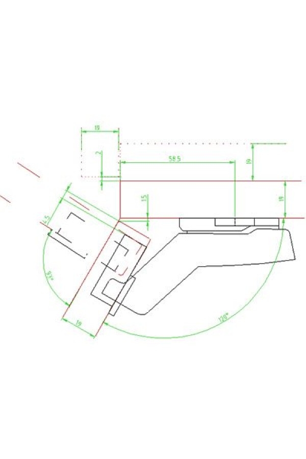 Петля мебельная угловая Sensys 8639i 30 градусов с доводчиком 9088017 Hettich