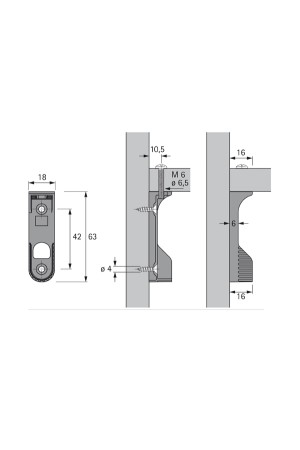 Штангодержатель SL 786 DD 9056568 Hettich