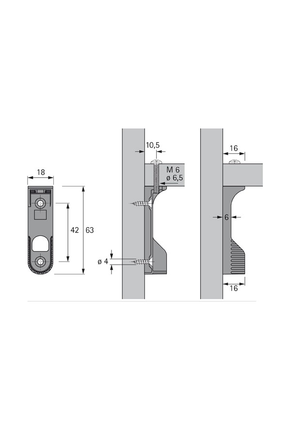 Штангодержатель SL 786 DD 9056568 Hettich