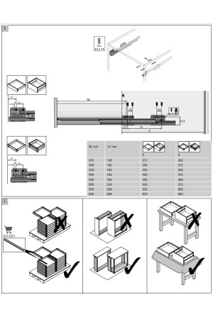 Выдвижной ящик ArciTech 94*500мм, БЕЗ направляющих серебристый 9150683 Hettich