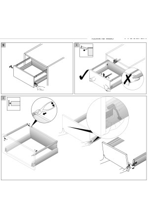 Выдвижной ящик ArciTech 94*500мм, БЕЗ направляющих серебристый 9150683 Hettich