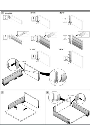 Выдвижной ящик ArciTech 94*300мм, БЕЗ направляющих серебристый 9150679 Hettich