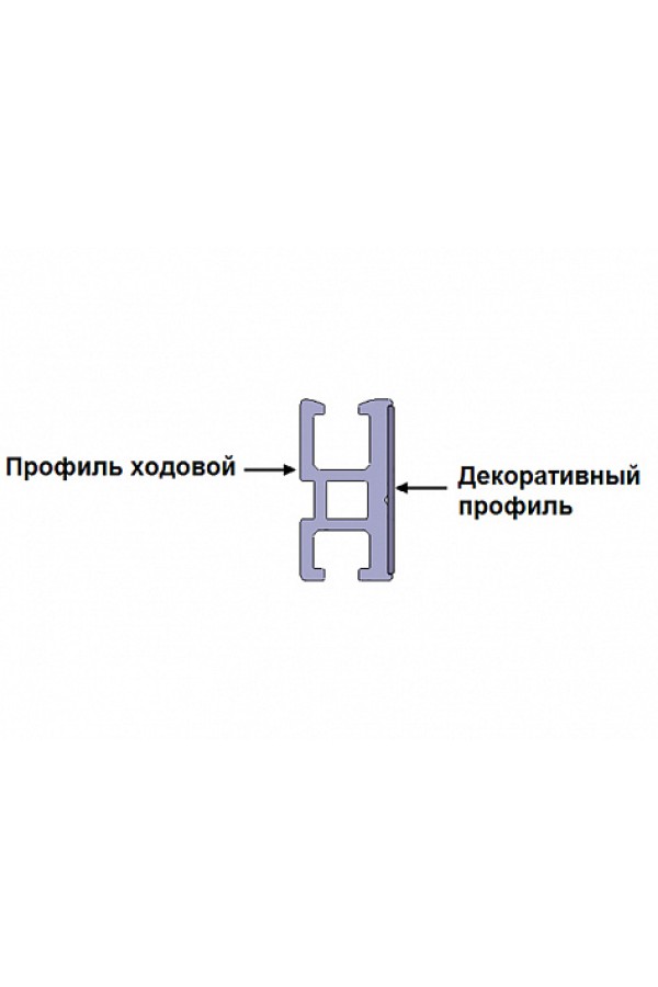 Хеттих/Slide Line M, комплект профилей 2500мм, Н16, 1 шт, серебристый/9209223