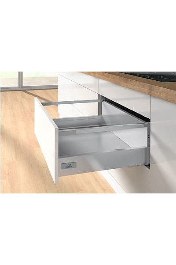 Выдвижной ящик InnoTech Atira с релингом 176*470мм серебристый 9228913 Hettich