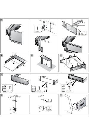 Держатель задней стенки ящика InnoTech Atira 176мм левый белый 9194639 Hettich