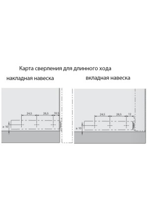 Механизм Push to open magnet для петель под прикручивание длинный ход светло-серый 9089605 Hettich