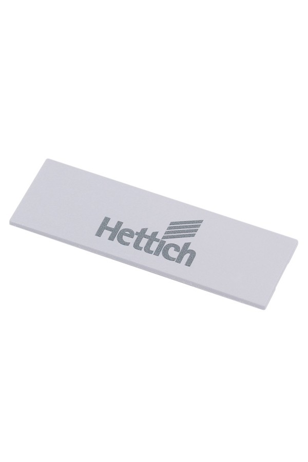 Заглушка с логотипом Hettich для ящиков InnoTech Atira серебристая 9194646 Hettich
