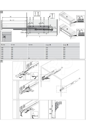 Механизм открывания Push to open Silent на 30кг для Innotech Atira 9240163 Hettich