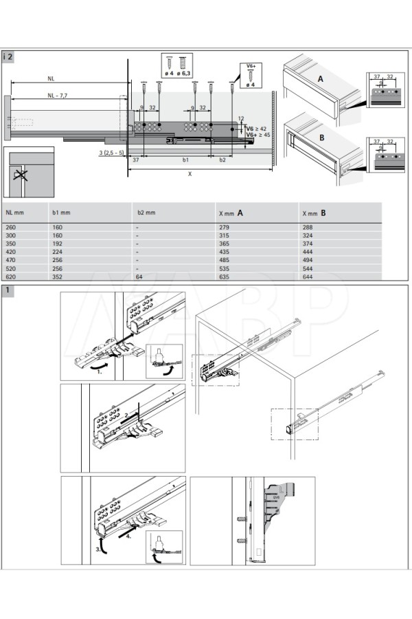 Механизм открывания Push to open Silent на 30кг для Innotech Atira 9240163 Hettich