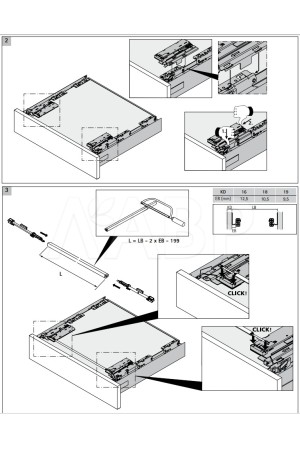 Механизм открывания Push to open Silent на 30кг для Innotech Atira 9240163 Hettich